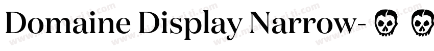Domaine Display Narrow字体转换